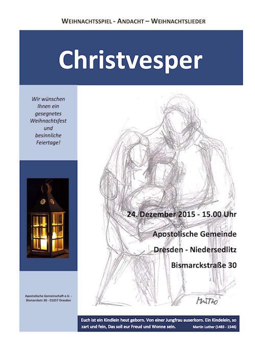 Christvesper in Dresden