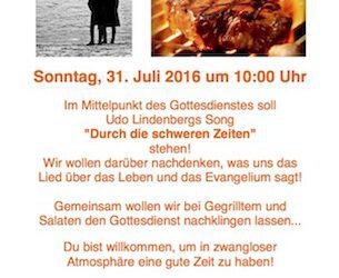 Chart-Songgottesdienst mit Grillen in Hannover