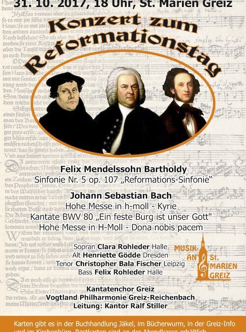 Konzert zum Reformationstag in Greiz