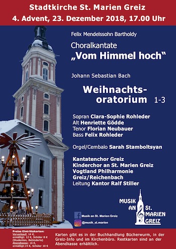 Weihnachtsoratorium in Greiz