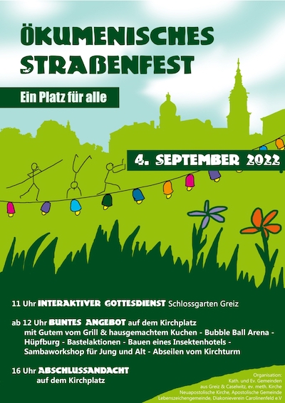 Ökumenisches Straßenfest in Greiz