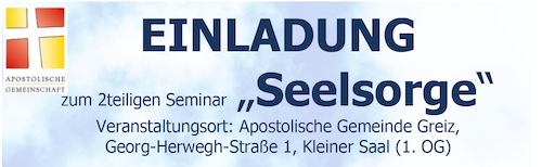 Seelsorge-Seminar in Greiz